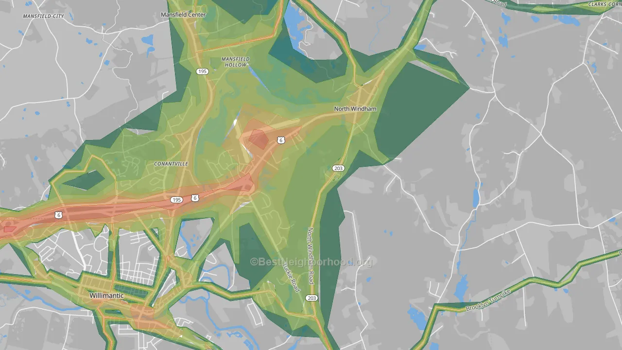 06256, CT Map of Noise Levels in 06256