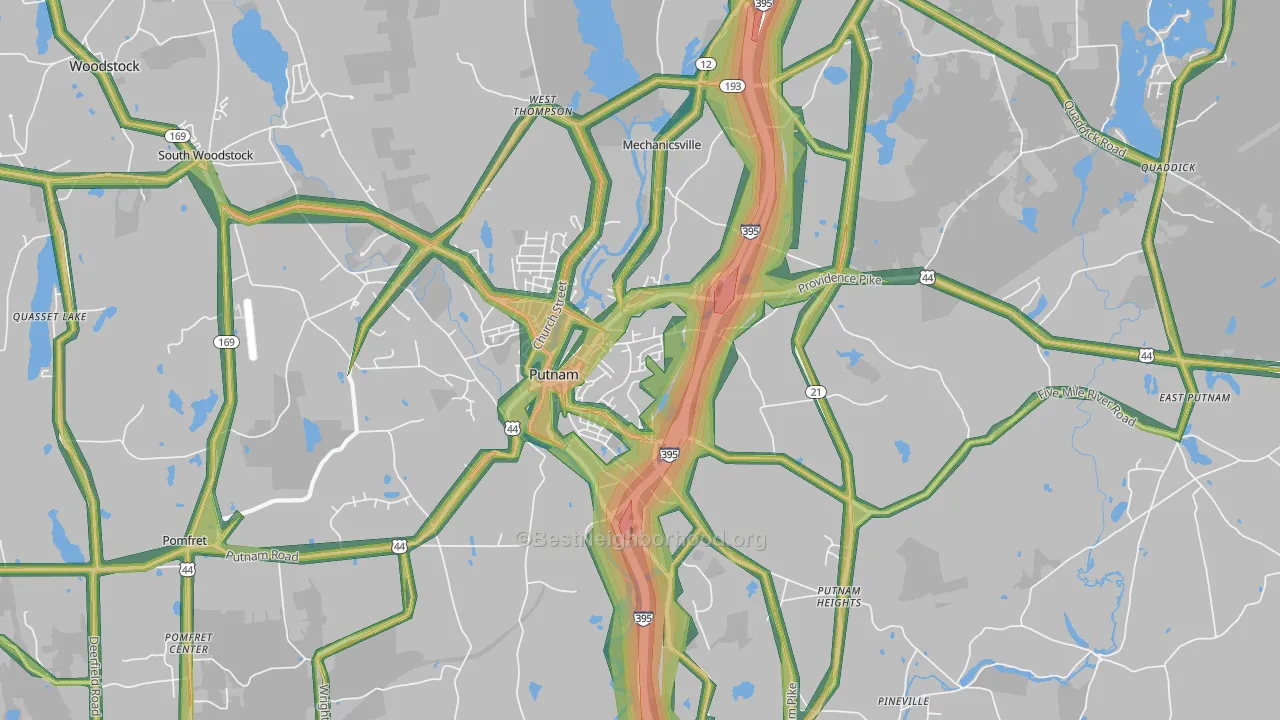 06260, CT Map of Noise Levels in 06260