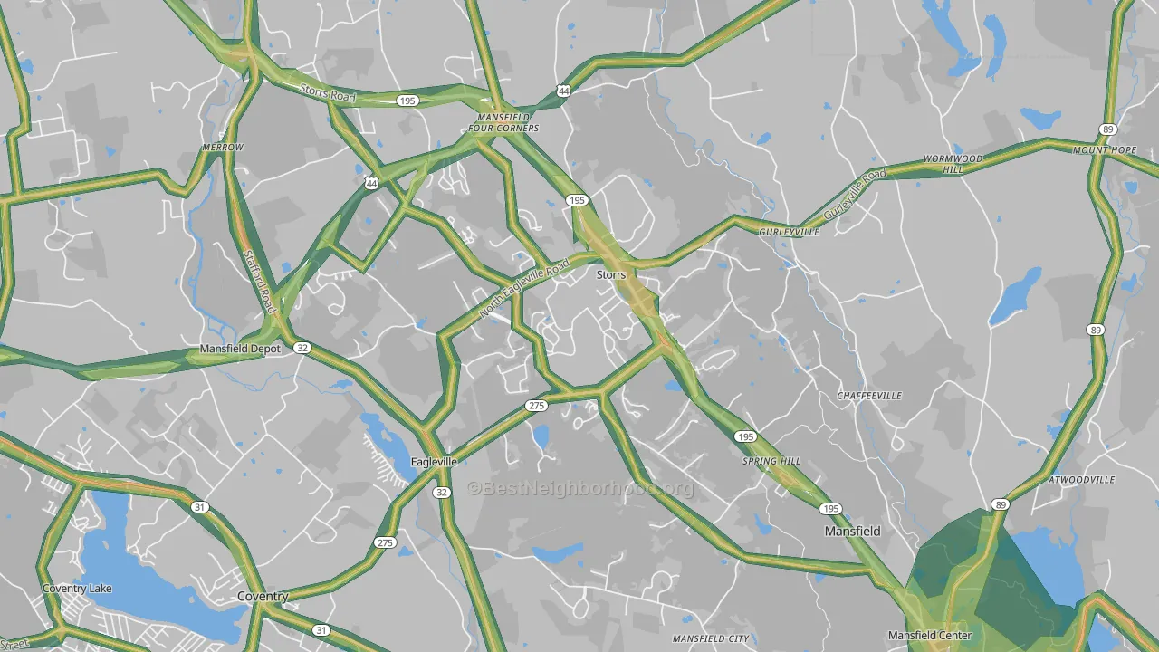 06268, CT Map of Noise Levels in 06268