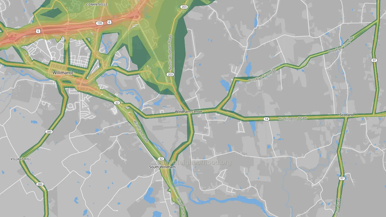 06280, CT Map of Noise Levels in 06280