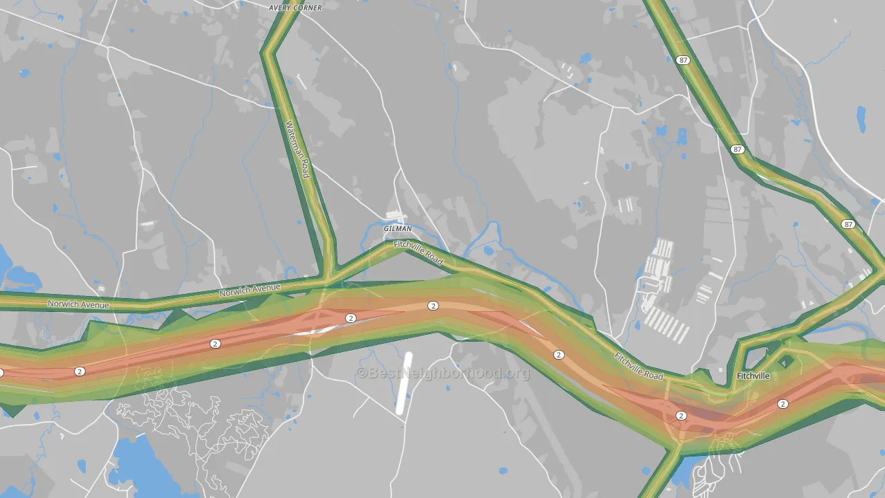 06336, CT Map of Noise Levels in 06336