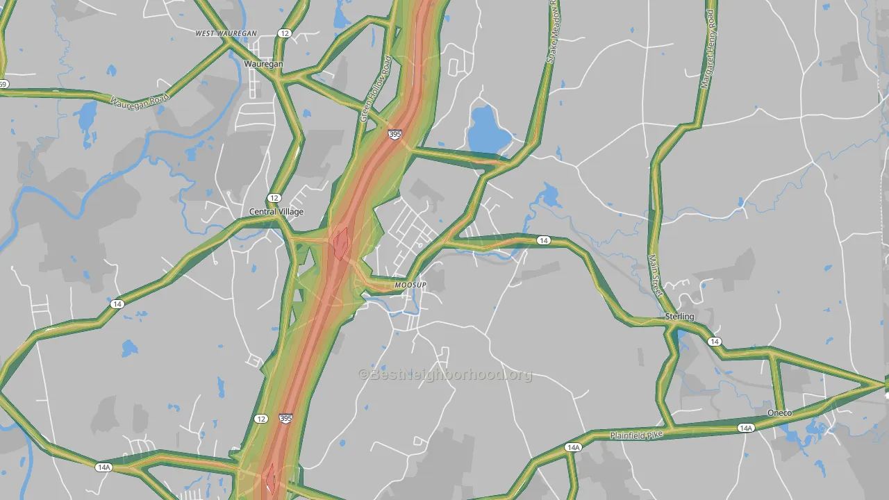 06354, CT Map of Noise Levels in 06354