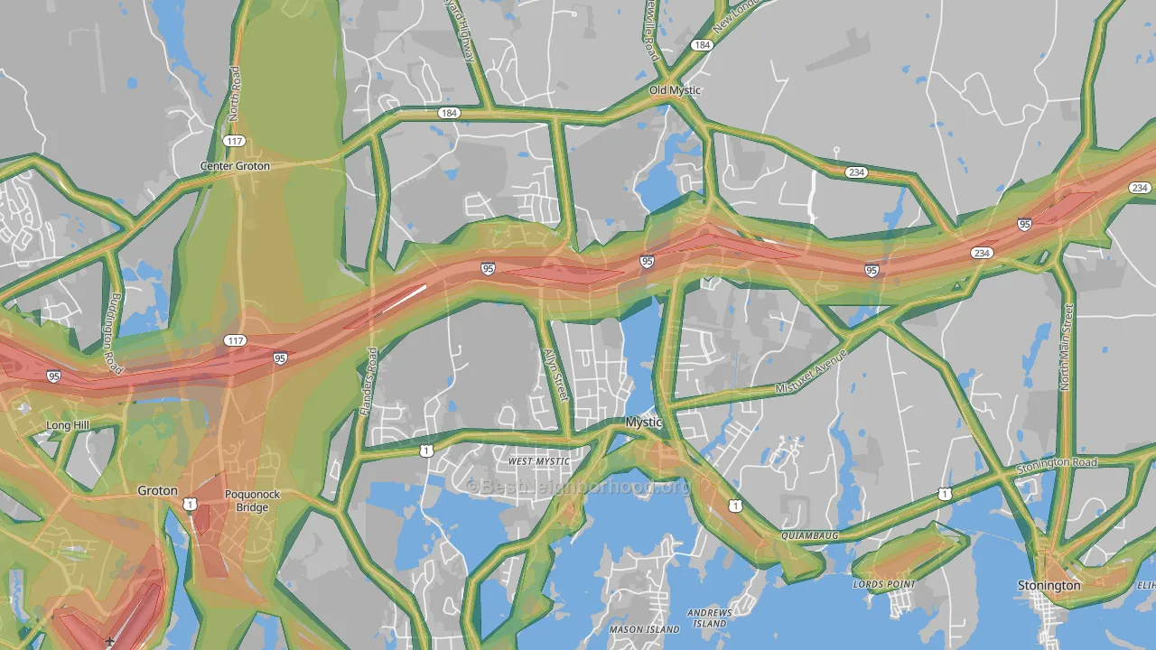 06355, CT Map of Noise Levels in 06355