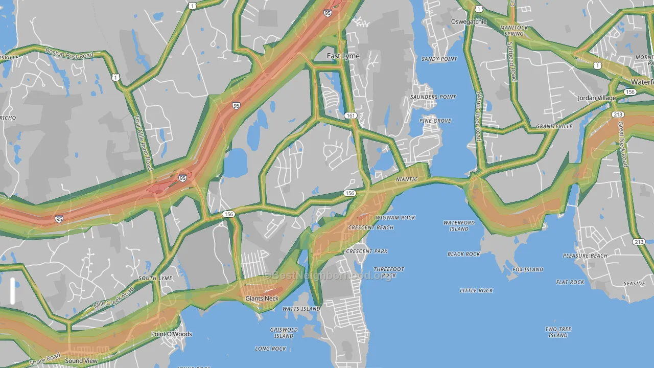 06357, CT Map of Noise Levels in 06357