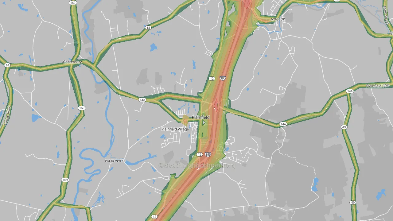 06374, CT Map of Noise Levels in 06374
