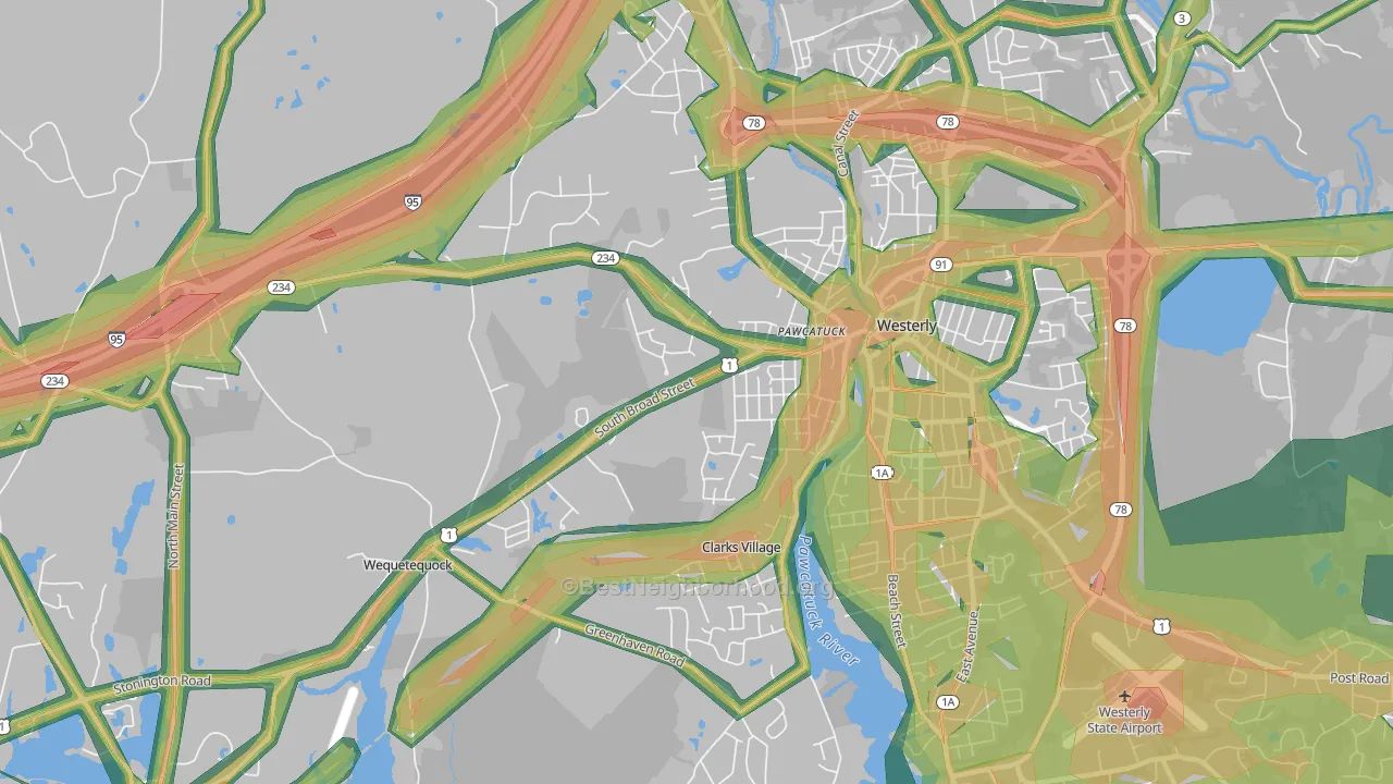06379, CT Map of Noise Levels in 06379