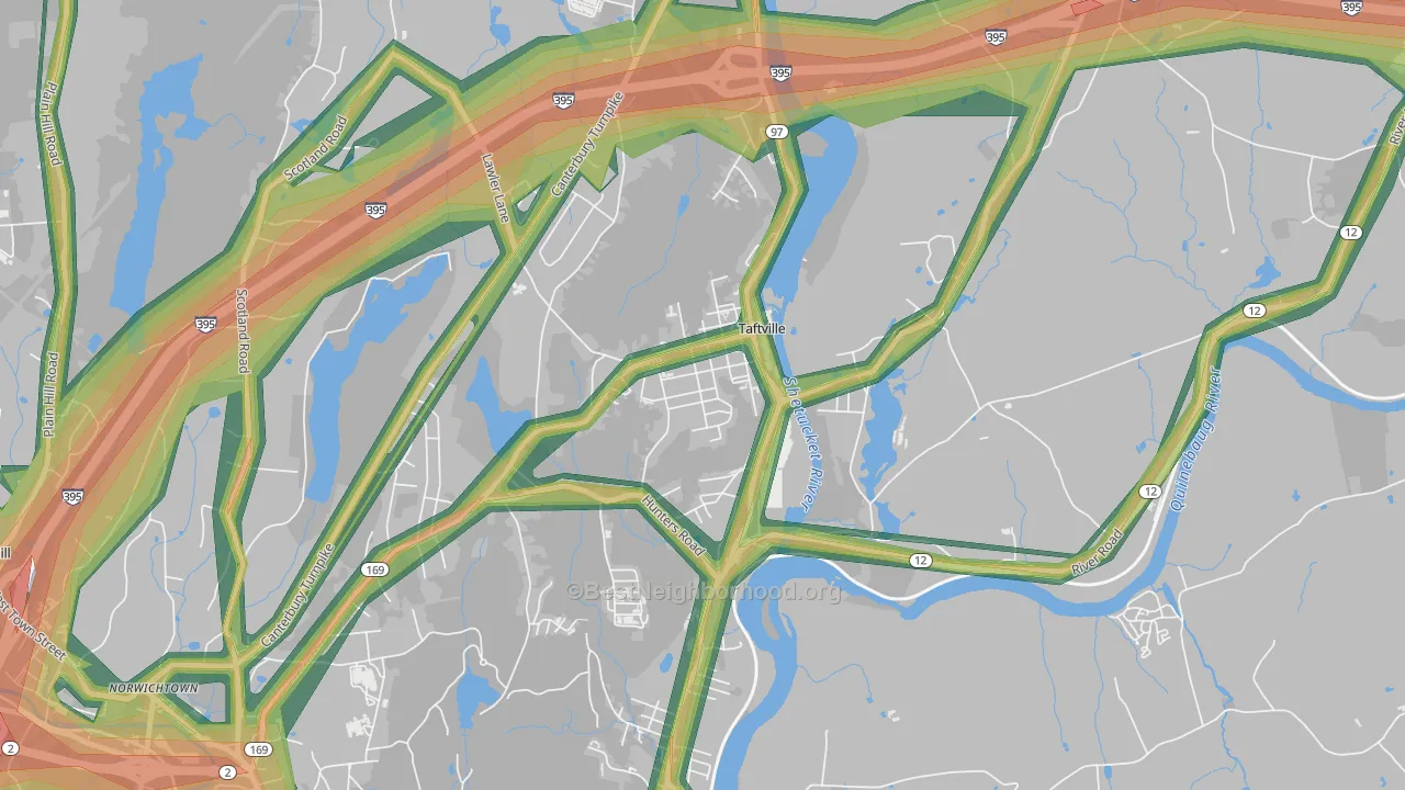 06380, CT Map of Noise Levels in 06380