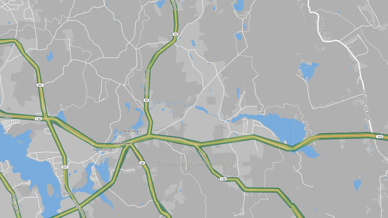 06384, CT Map of Noise Levels in 06384