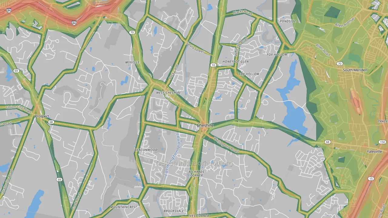06410, CT Map of Noise Levels in 06410