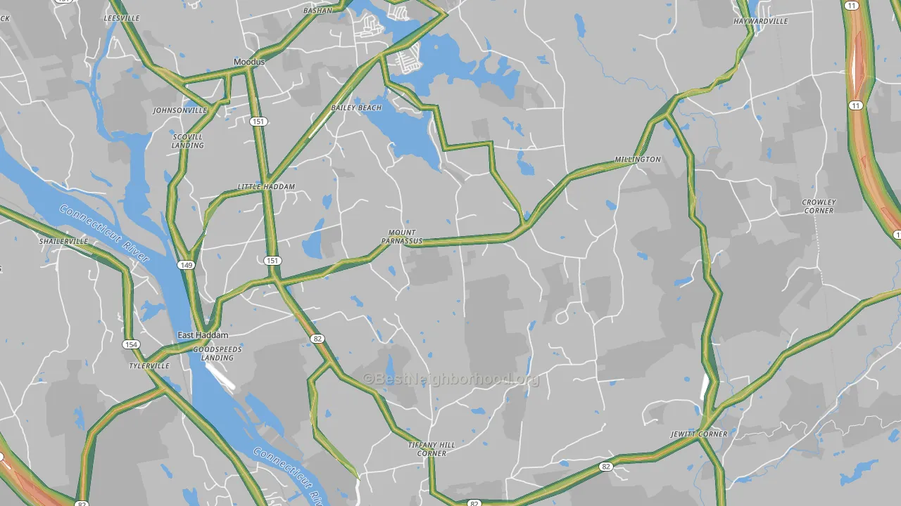 06423, CT Map of Noise Levels in 06423