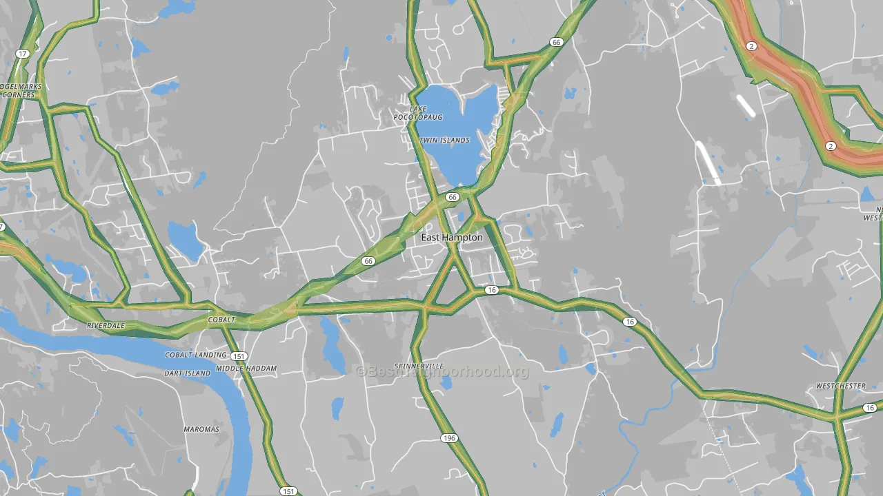 06424, CT Map of Noise Levels in 06424