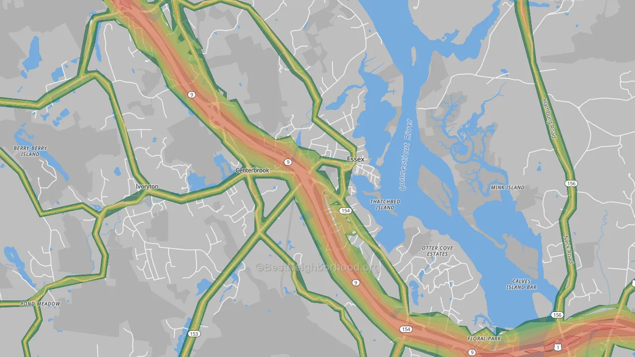 06426, CT Map of Noise Levels in 06426