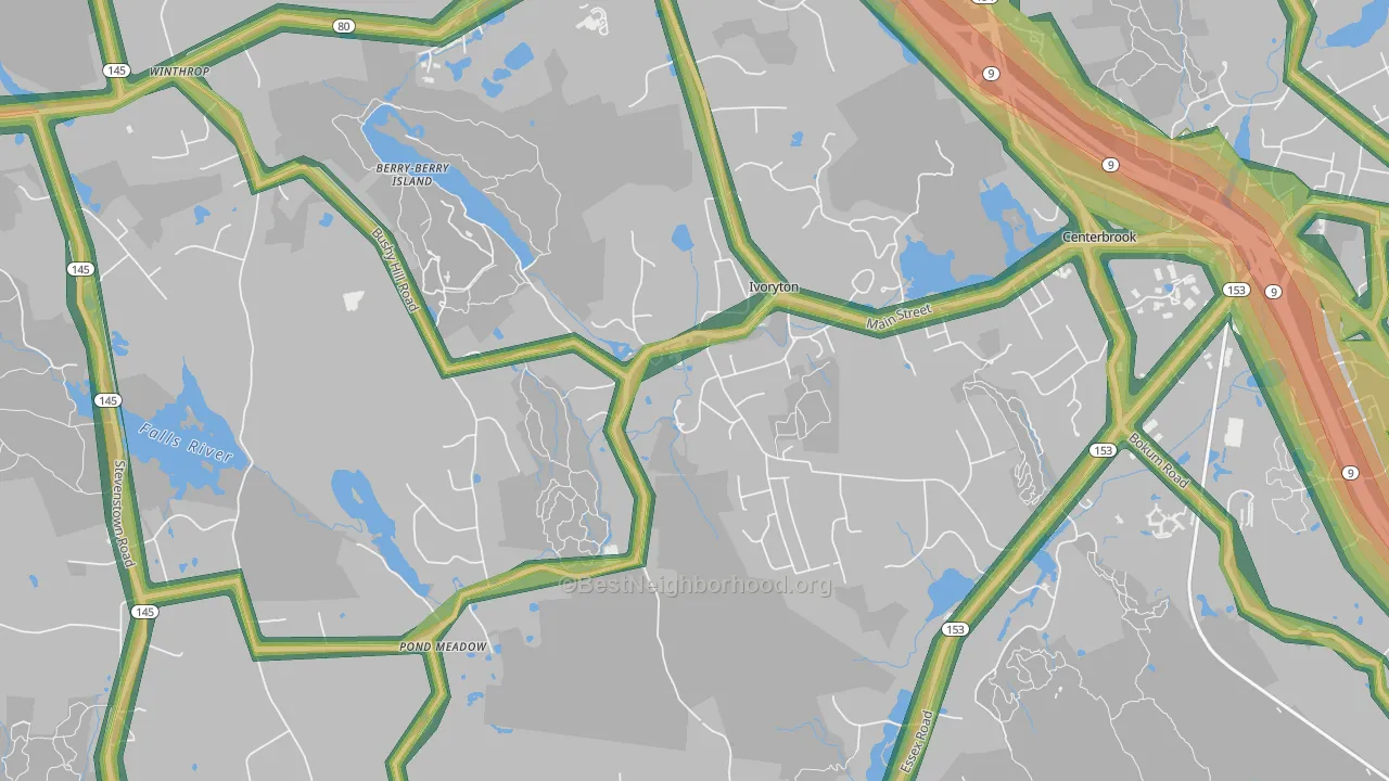06442, CT Map of Noise Levels in 06442