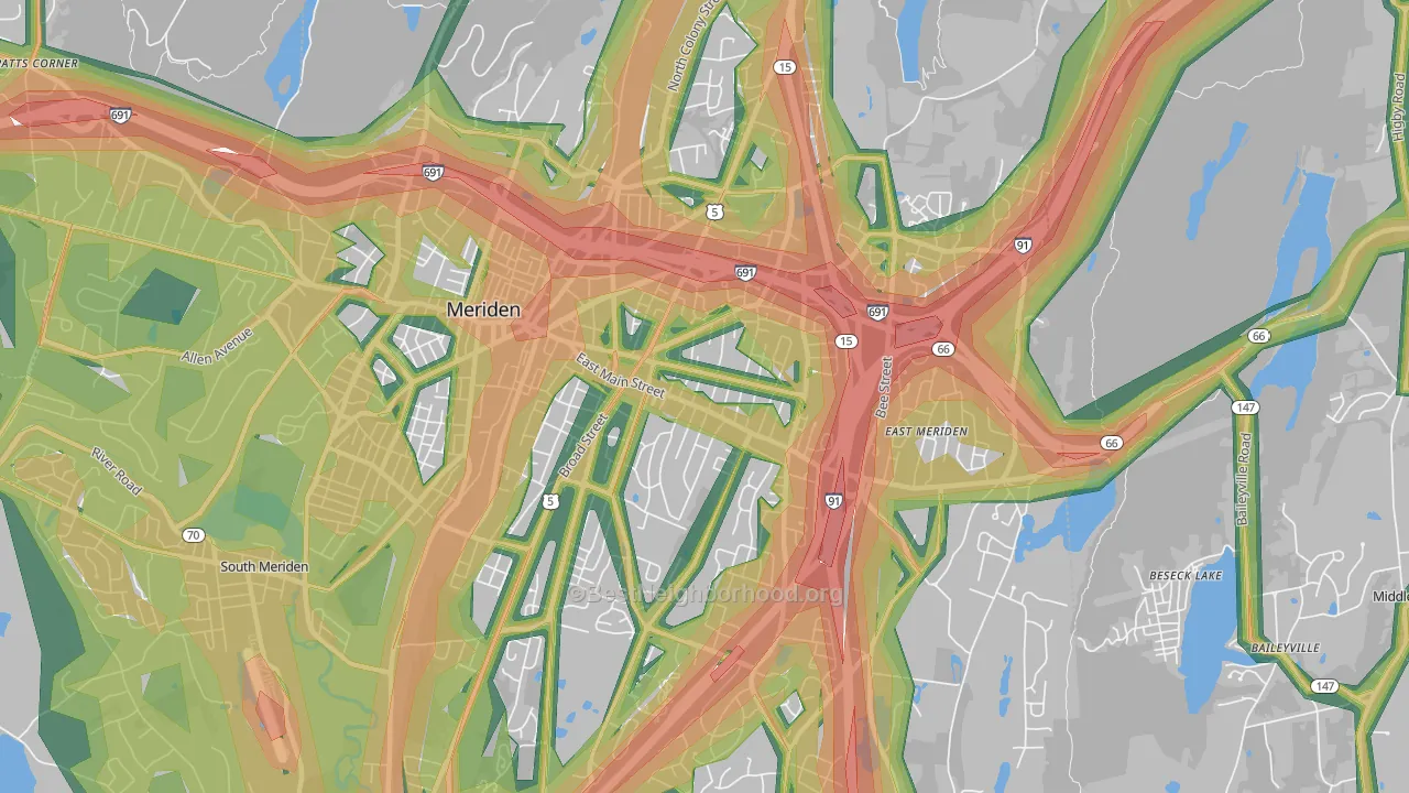 06450, CT Map of Noise Levels in 06450