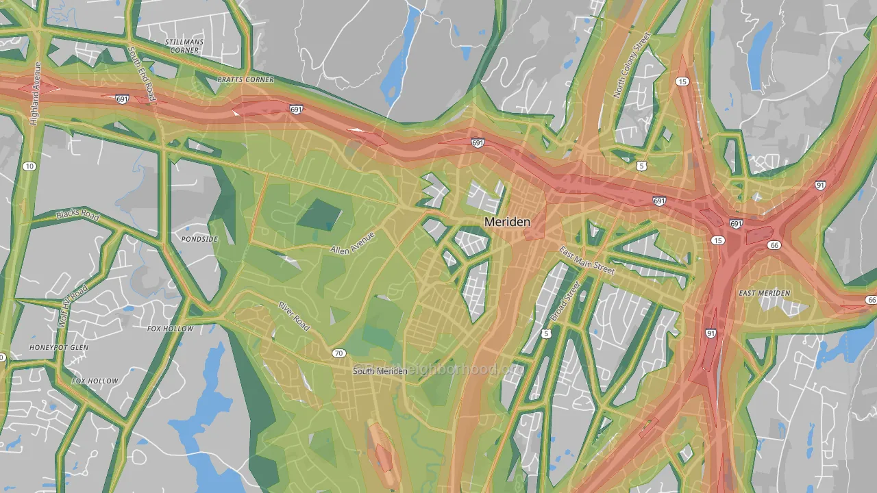 06451, CT Map of Noise Levels in 06451