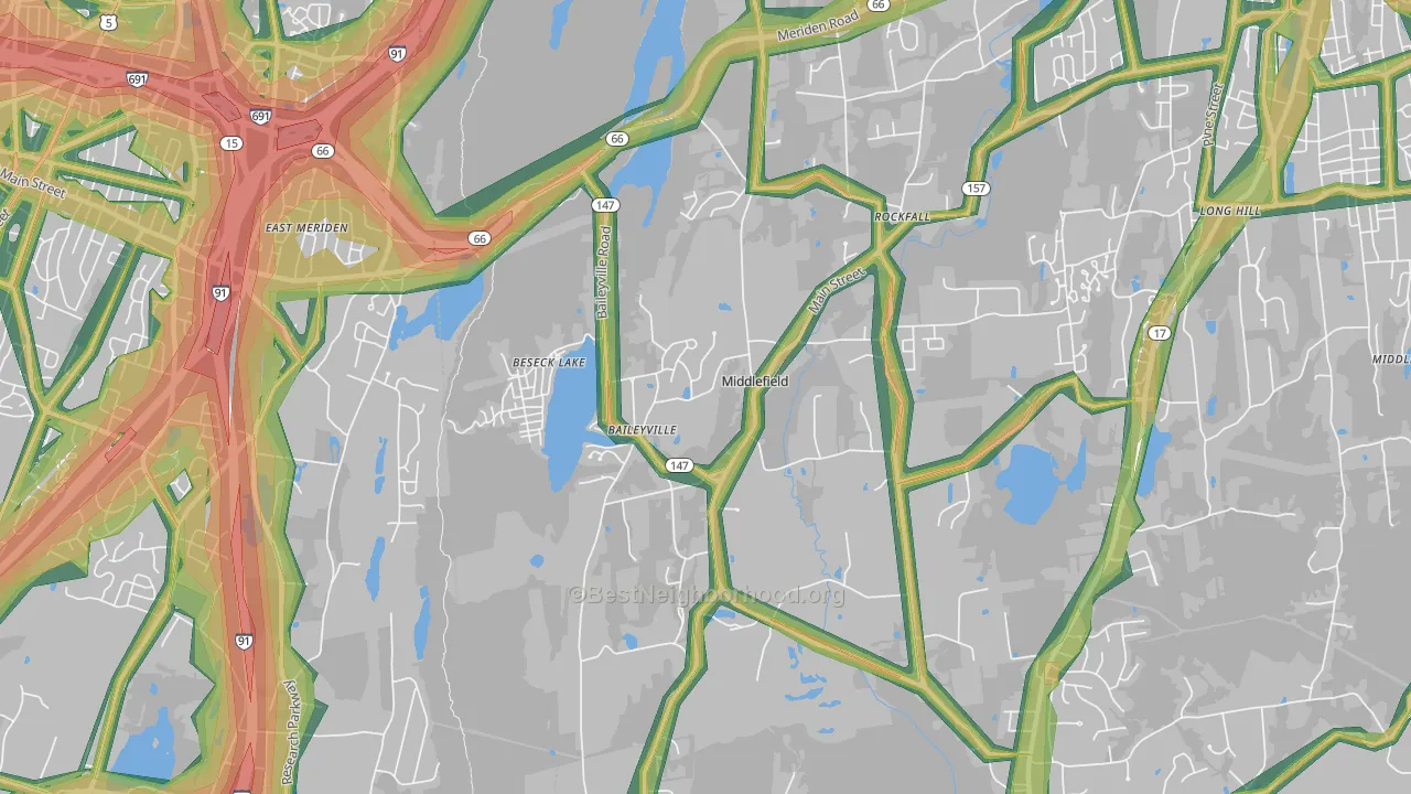 06455, CT Map of Noise Levels in 06455