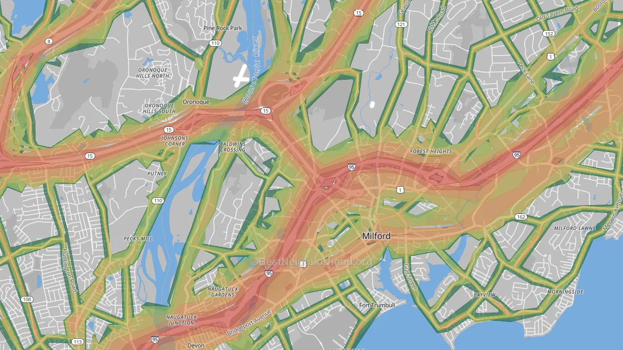 06461, CT Map of Noise Levels in 06461