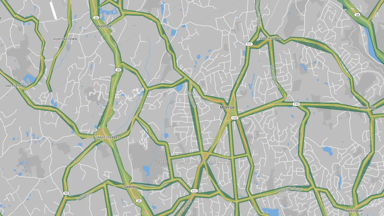 06468, CT Map of Noise Levels in 06468
