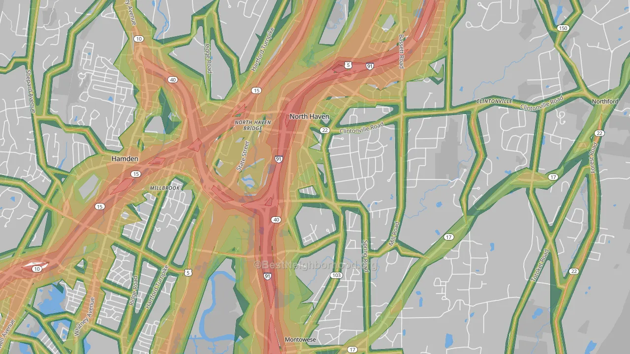 06473, CT Map of Noise Levels in 06473