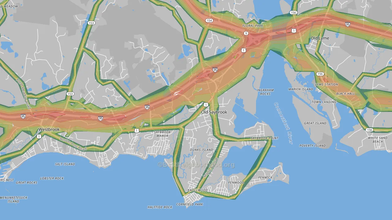 06475, CT Map of Noise Levels in 06475