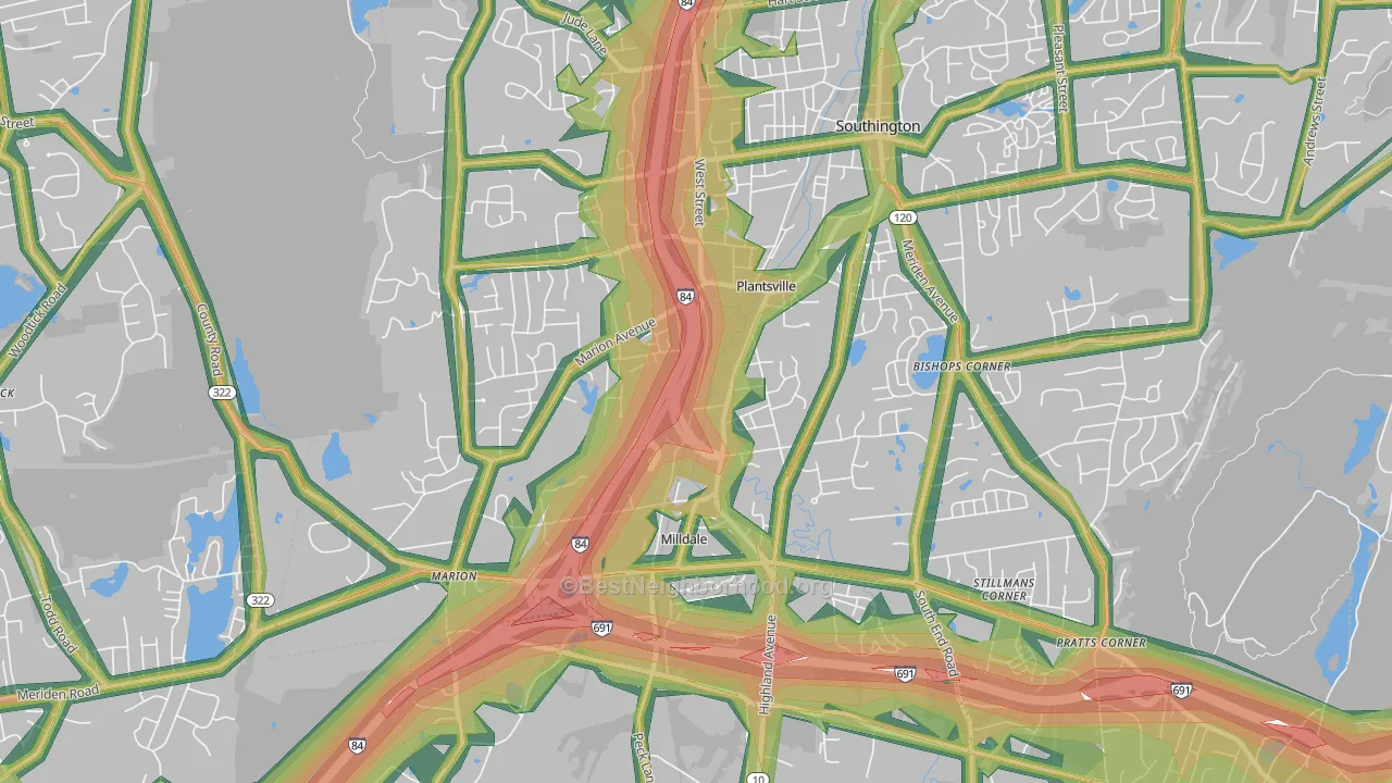06479, CT Map of Noise Levels in 06479