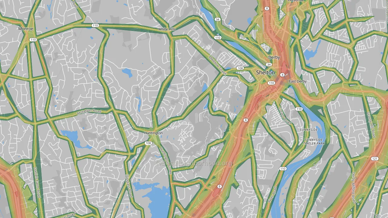 06484, CT Map of Noise Levels in 06484