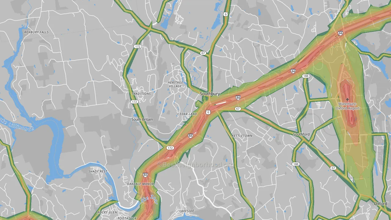 06488, CT Map of Noise Levels in 06488
