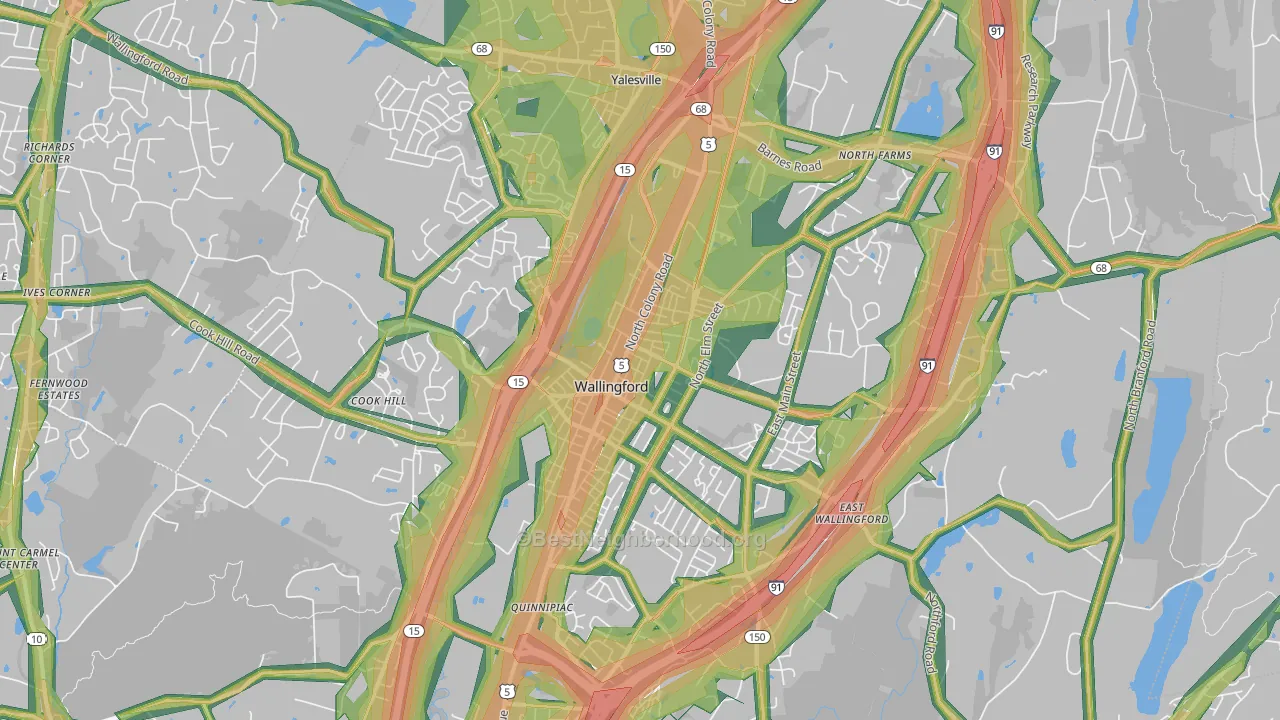 06492, CT Map of Noise Levels in 06492