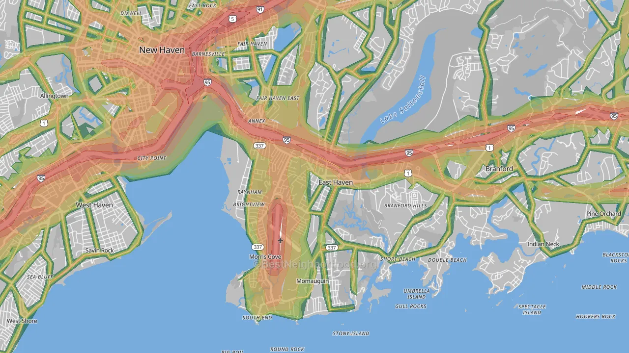 06512, CT Map of Noise Levels in 06512