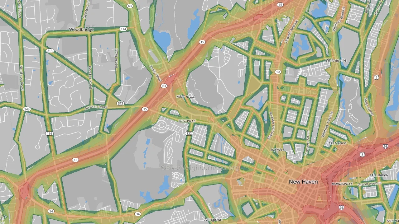 06515, CT Map of Noise Levels in 06515