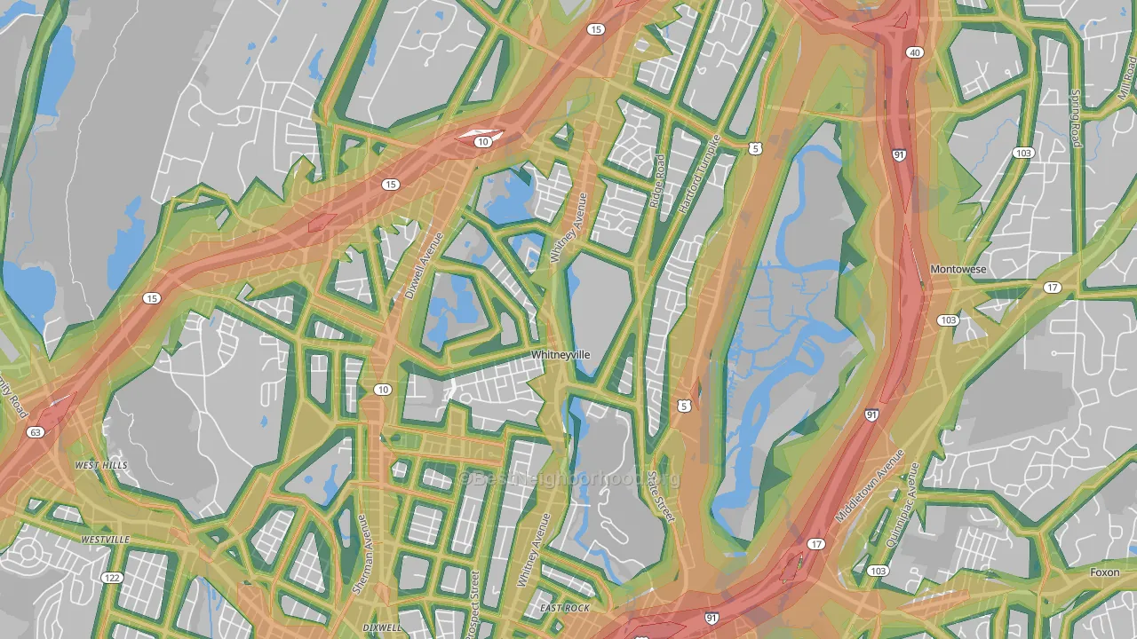 06517, CT Map of Noise Levels in 06517