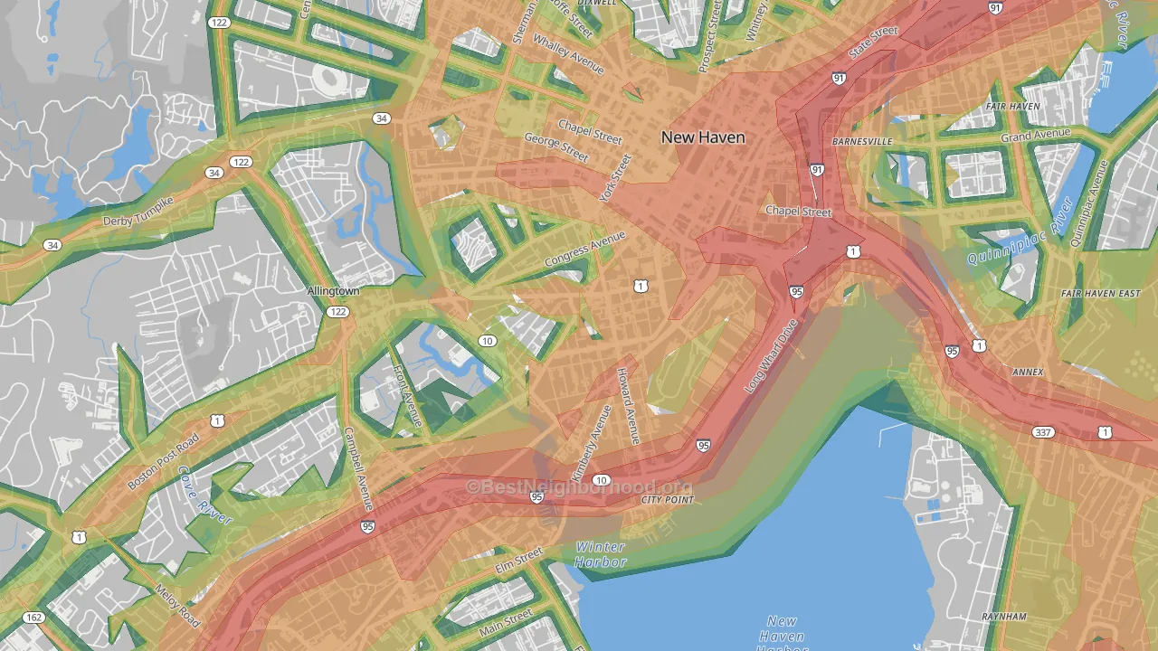 06519, CT Map of Noise Levels in 06519