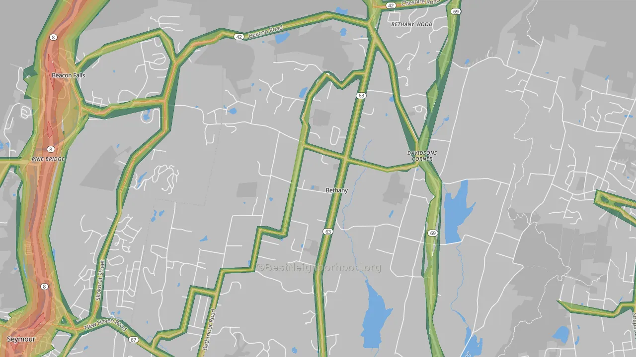 06524, CT Map of Noise Levels in 06524