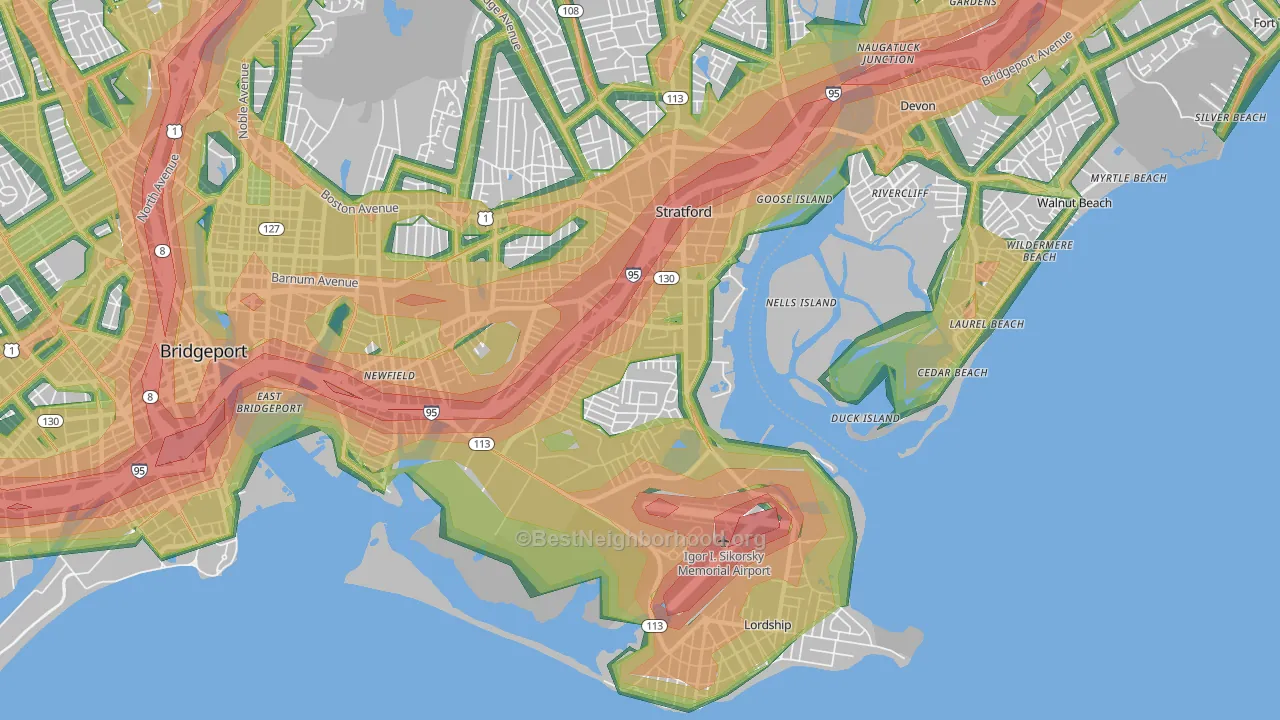 06615, CT Map of Noise Levels in 06615