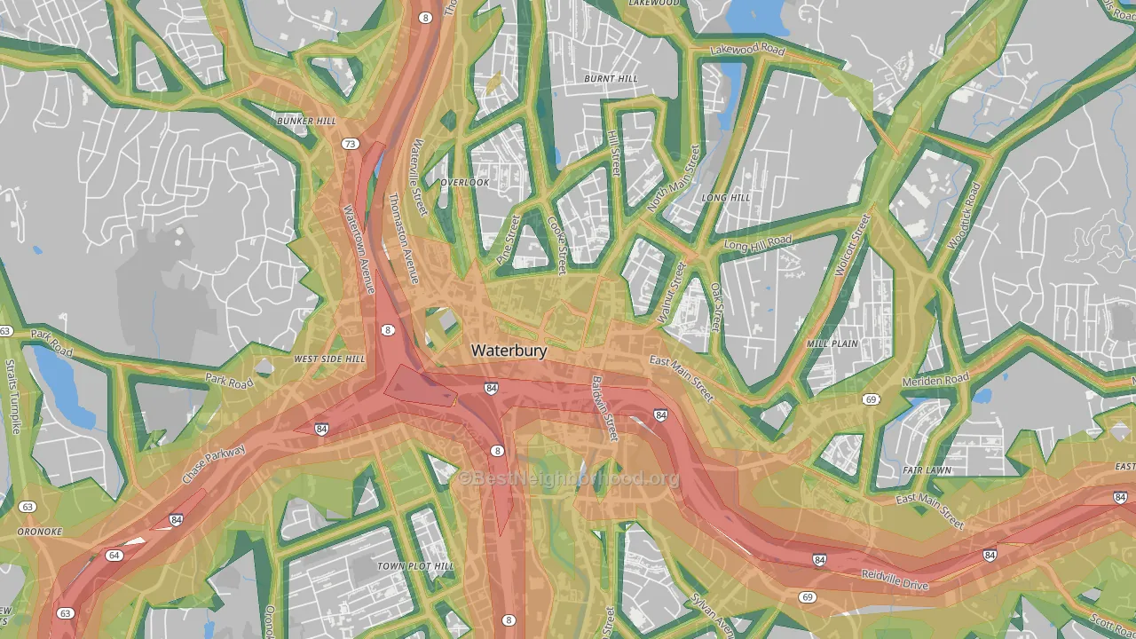 06702, CT Map of Noise Levels in 06702
