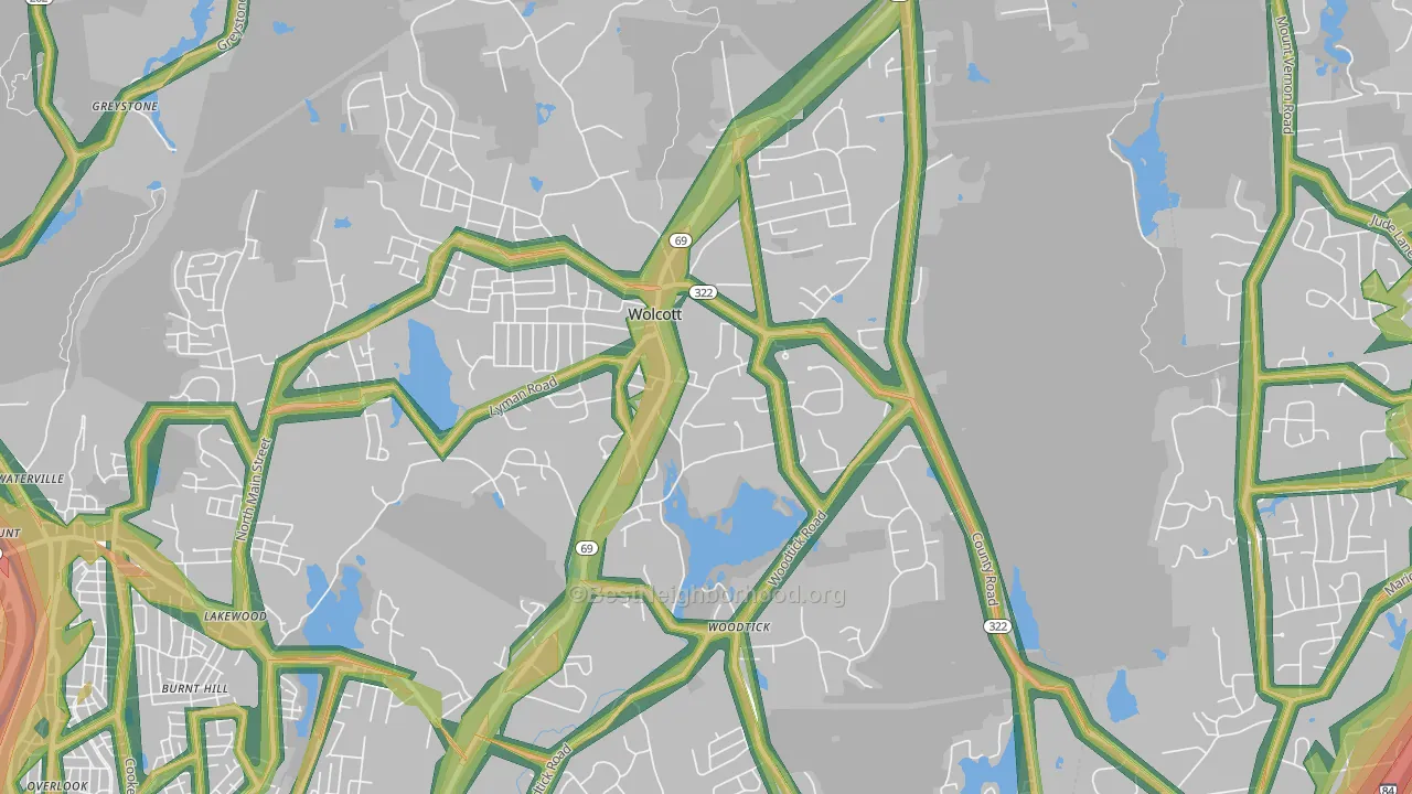 06716, CT Map of Noise Levels in 06716