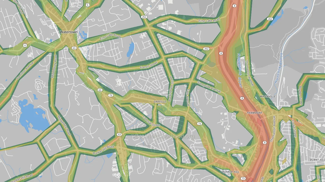 06779, CT Map of Noise Levels in 06779