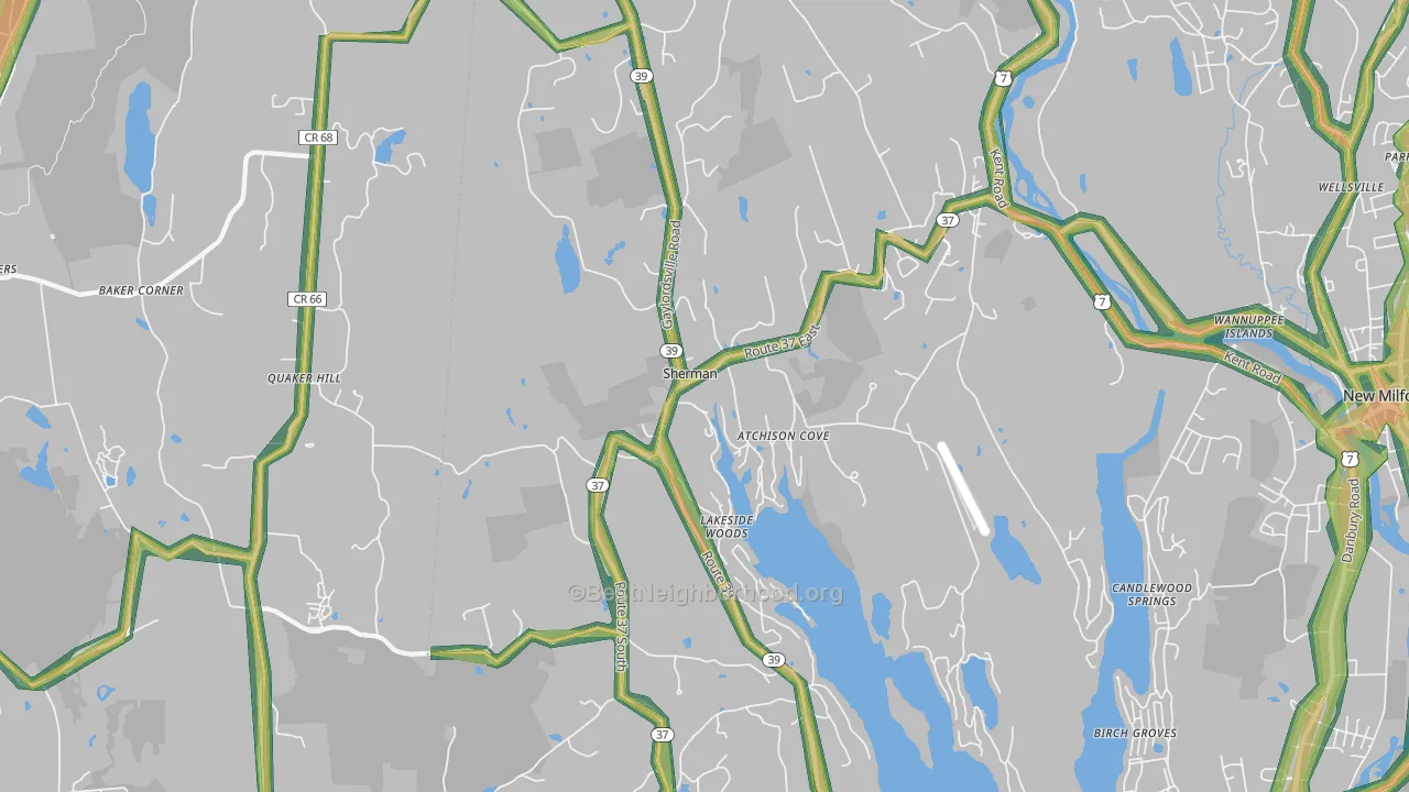 06784, CT Map of Noise Levels in 06784