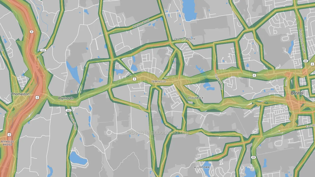 06786, CT Map of Noise Levels in 06786