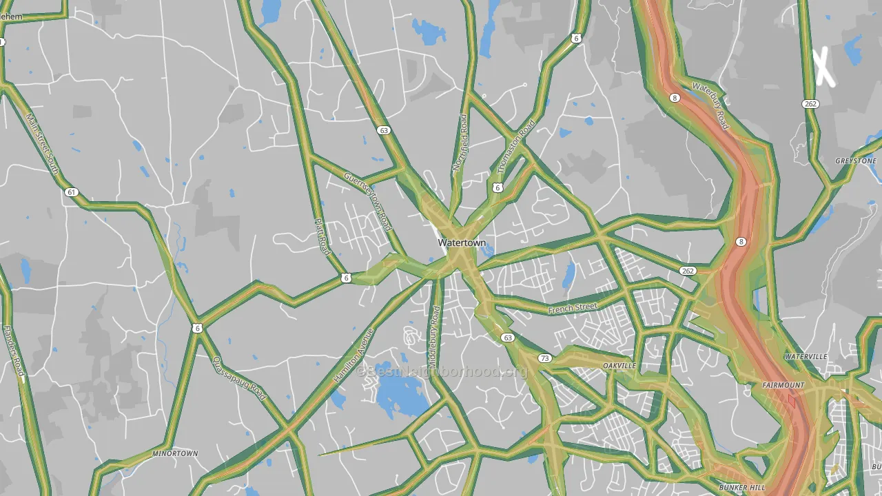 06795, CT Map of Noise Levels in 06795
