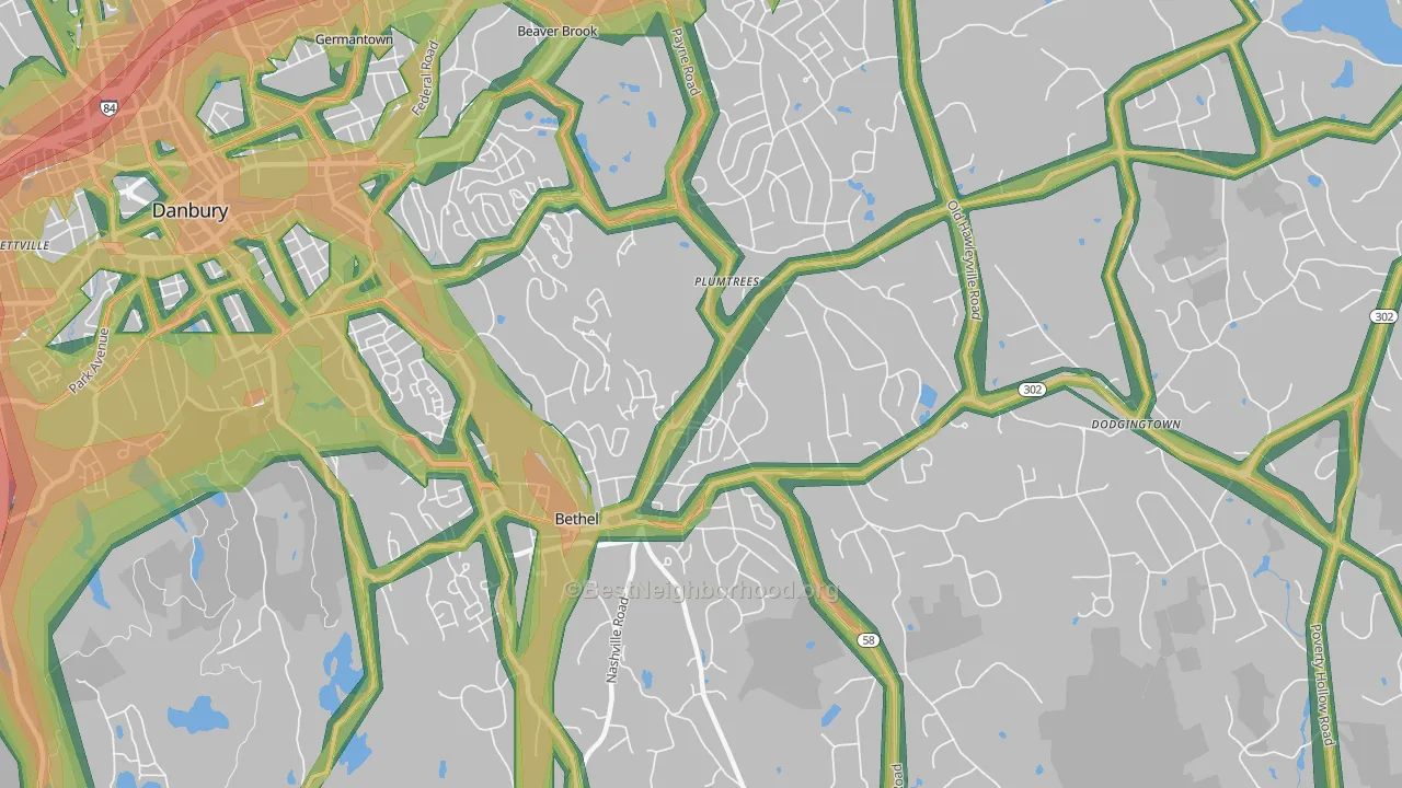 06801, CT Map of Noise Levels in 06801