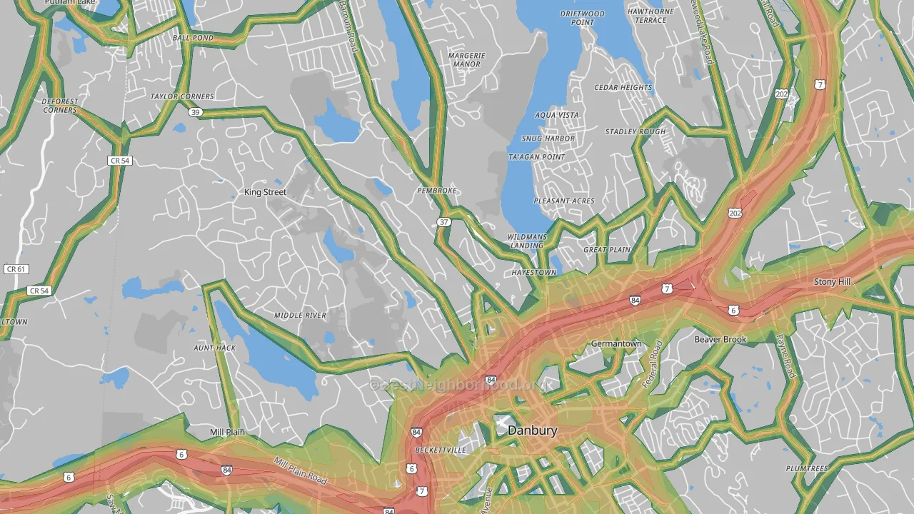 06811, CT Map of Noise Levels in 06811