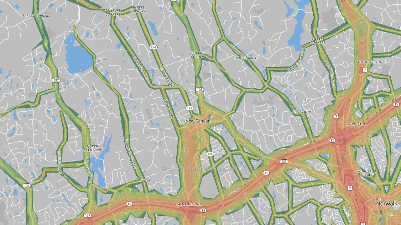 06840, CT Map of Noise Levels in 06840