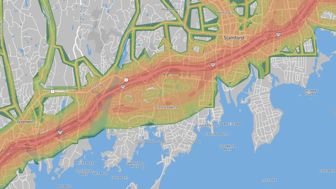 06870, CT Map of Noise Levels in 06870