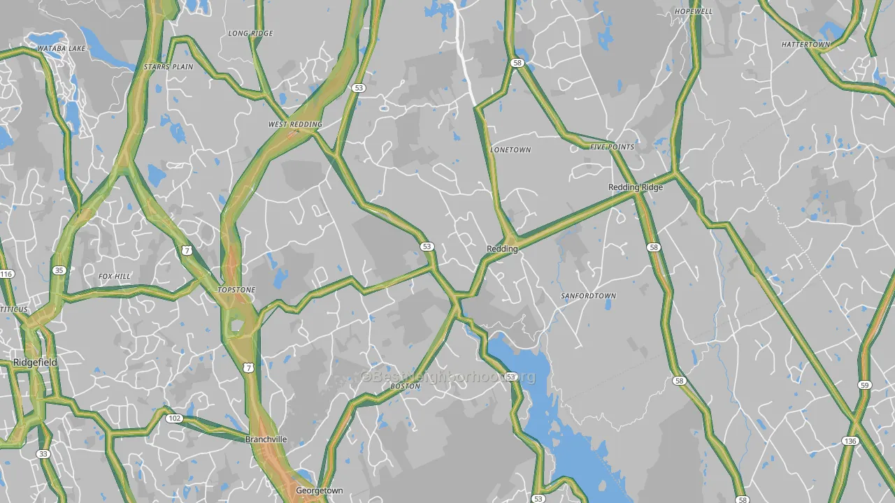 06896, CT Map of Noise Levels in 06896