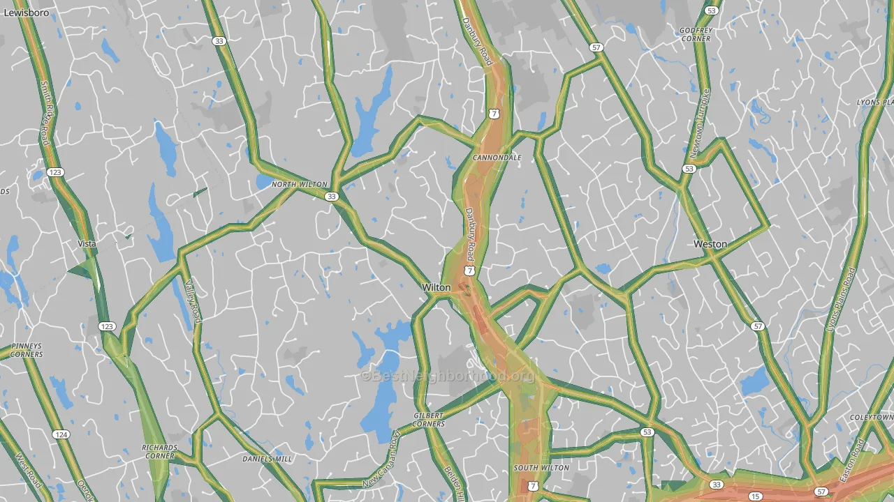 06897, CT Map of Noise Levels in 06897