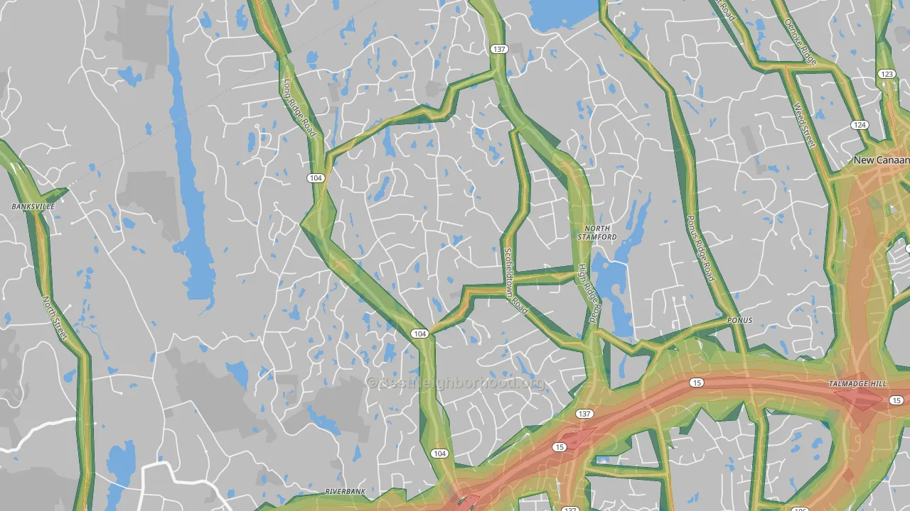 06903, CT Map of Noise Levels in 06903