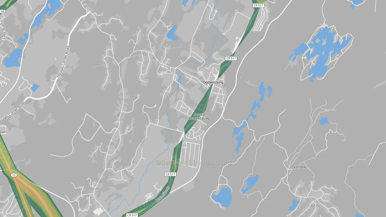 07439, NJ Map of Noise Levels in 07439