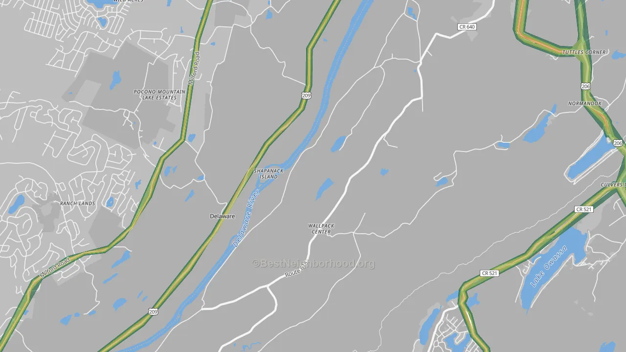 07881, NJ Map of Noise Levels in 07881