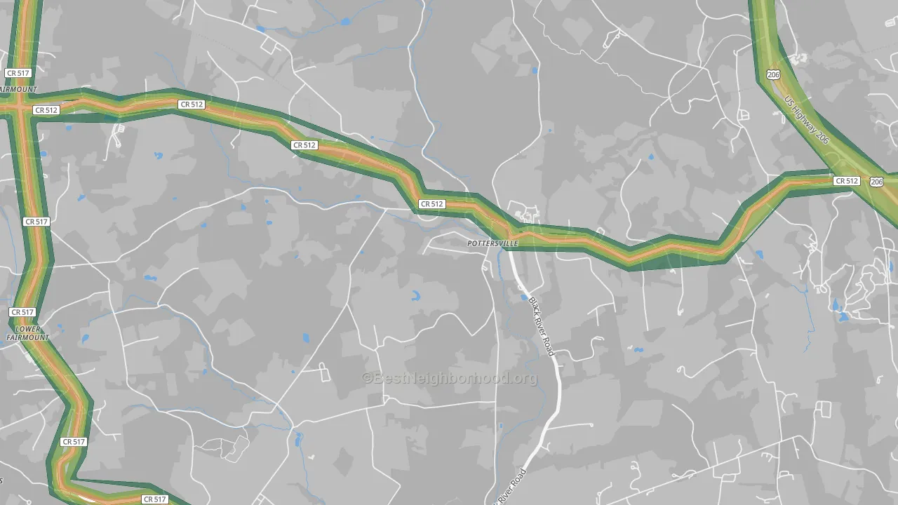 07979, NJ Map of Noise Levels in 07979